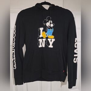 Levi's | Mickey Mouse "I ❤️ NY" | Black Graphic Hoodie for Women